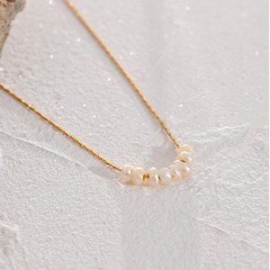 NEW Thin Chain Stainless Steel Minimalist Charm Collar Necklace